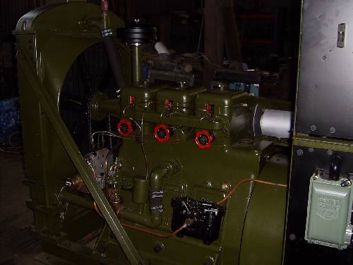 LHS view of engine