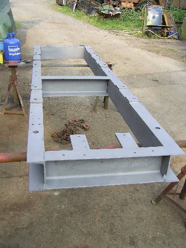 Chassis after shot-blasting