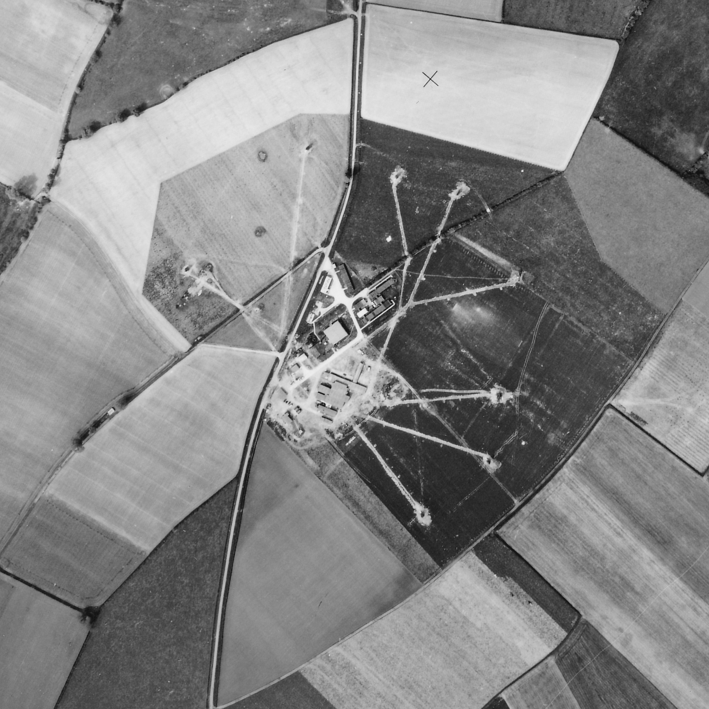 Aerial photograph of RAF Comberton 1954 Aerial photograph of RAF Comberton 1954