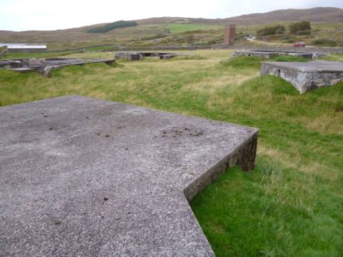 Overall view of gun pits